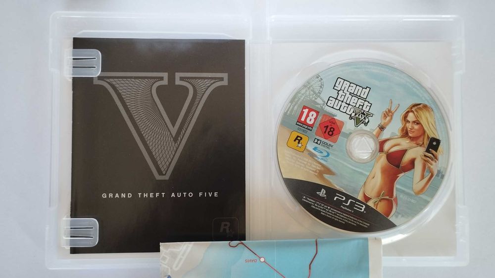 PS3 - GTA 5 - Complete with Manuals + Map (Rare)64750882452610121
