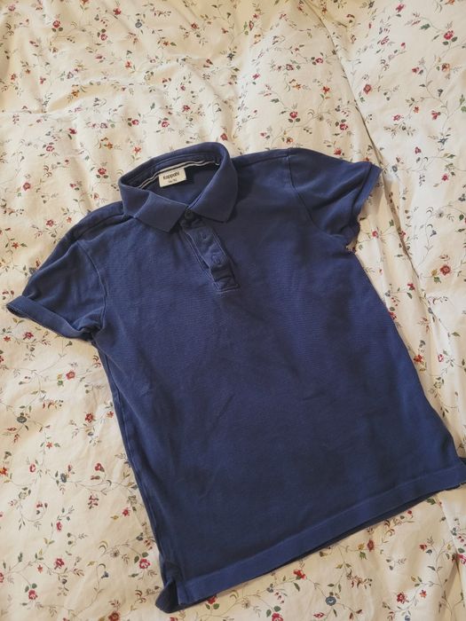koszulka polo t- short kappahl 146/152 granat, elegancka