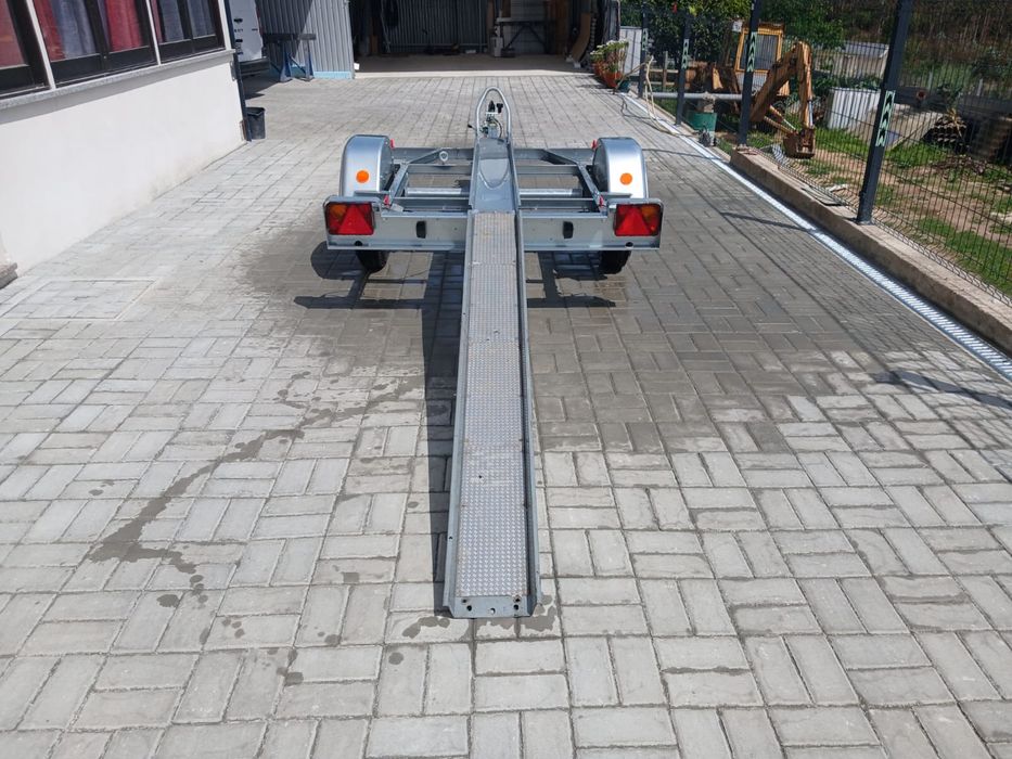 Atrelado para mota com rampa