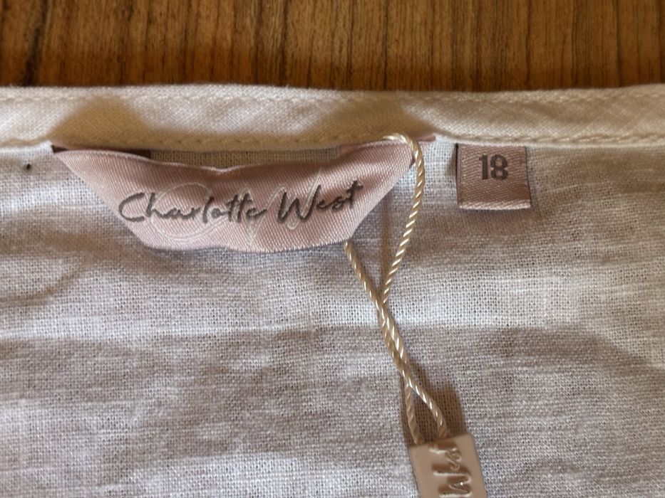 Lniana bluzka,baskinka