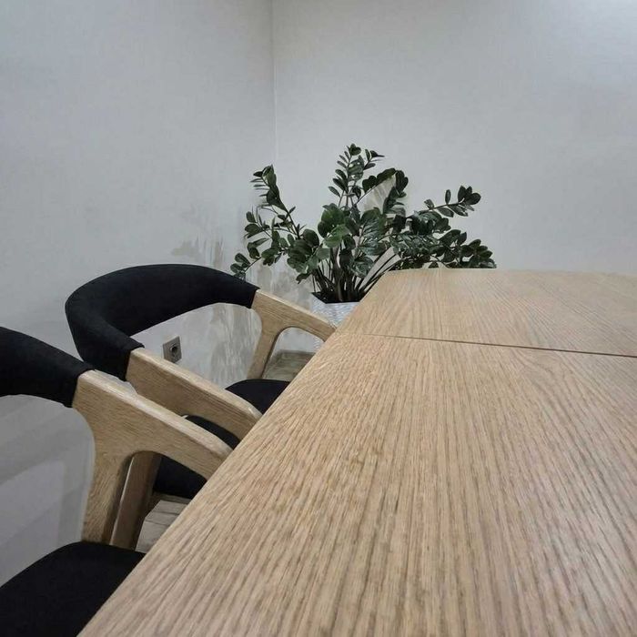 Stół dębowy (lite drewno) - rozkładany, styl nowoczesny, loft