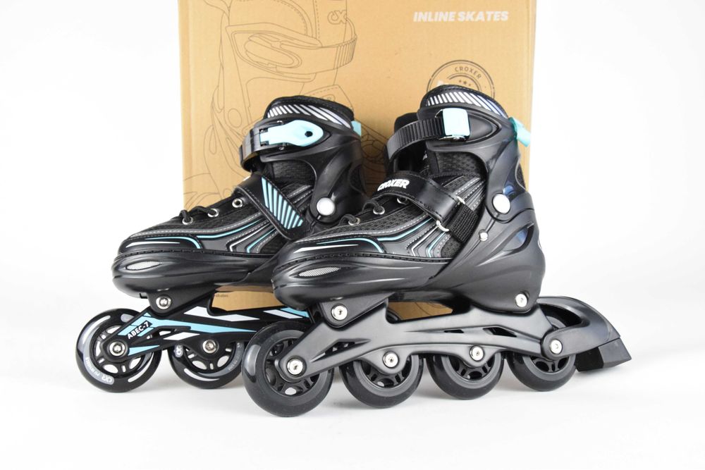 Rolki regulowane Croxer Optima 35–38 Black/Mint – nowe outlet