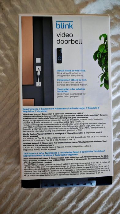 Câmera Blink Video Doorbell em Caixa NOVO SELADO