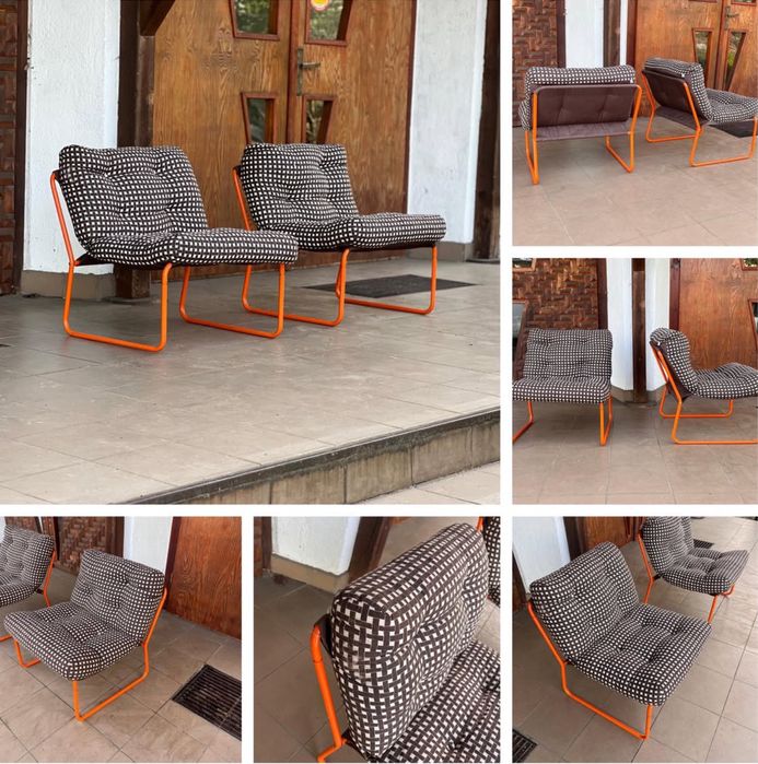 Space age para foteli z lat 70-tych