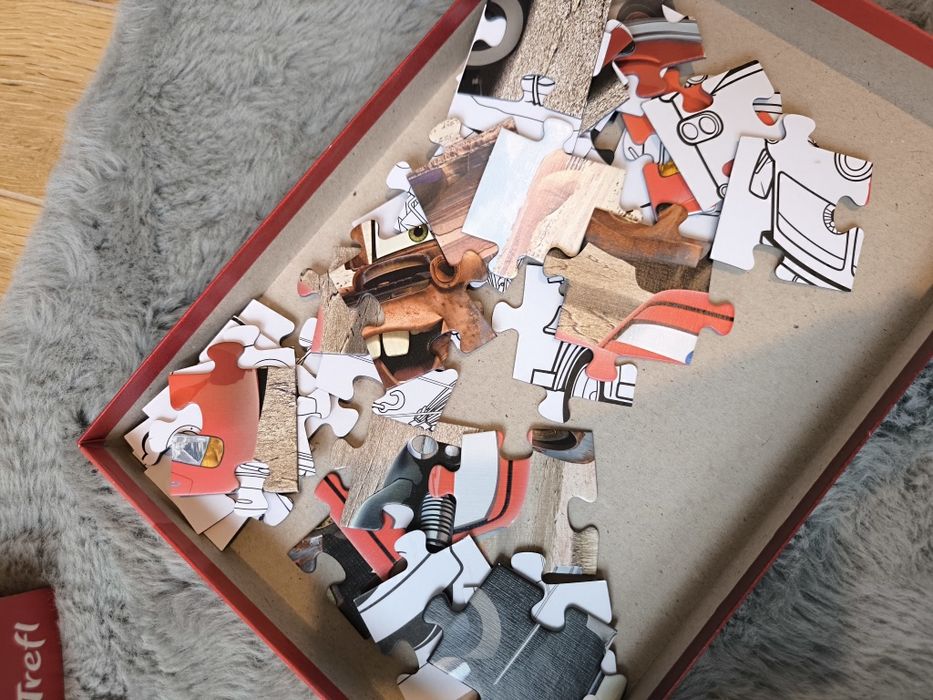Puzzle Auta dwustronne