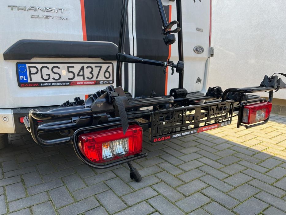 Bagaznik rowerowy na hak na 3 rowery MFT udzwig 80kg uchylny Thule