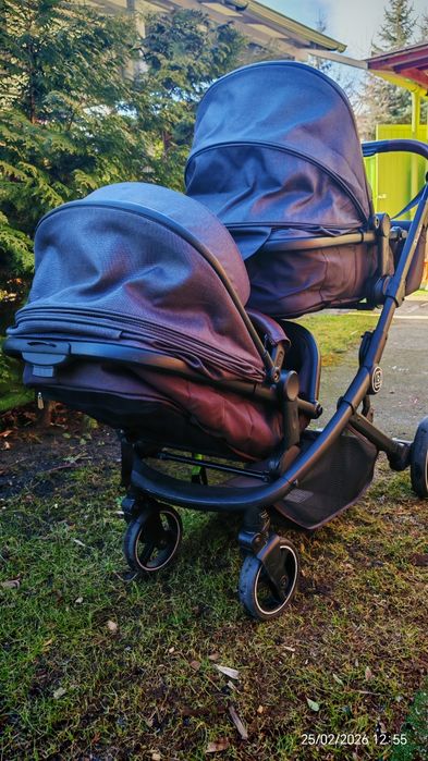 Wózek podwójny lub blizniaczy