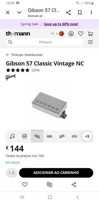 Epiphone ES339  pickups gibson 57