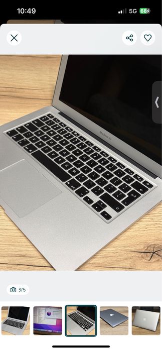 Idealny macbook air 2017 i5 8/128gb