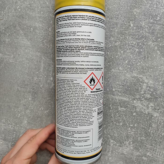 Spray do kokpitu