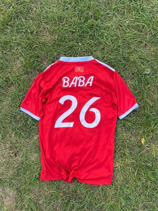 Koszulka piłkarska alternative BABA czerwony Logo bdb streetwear orlik