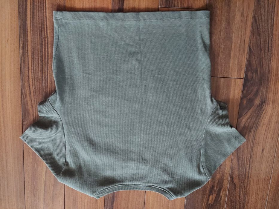 Bluzeczka khaki krótki rękaw