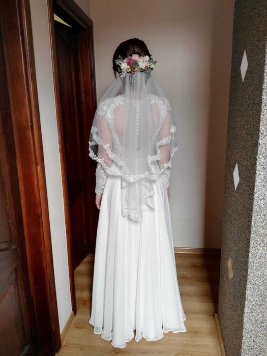 Piękna! romantyczna suknia ślubna gala piwone