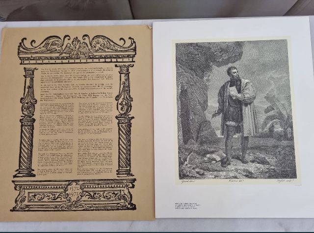 Conjunto de ilustrações, representação dos Lusiadas