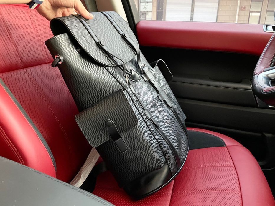 Louis Vuitton x Supreme мужской рюкзак черный оригинал портфель ранец