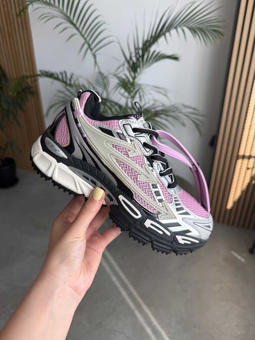 !WOW! Кросівки Off-White Be Right Back White Pink Black | кросовки