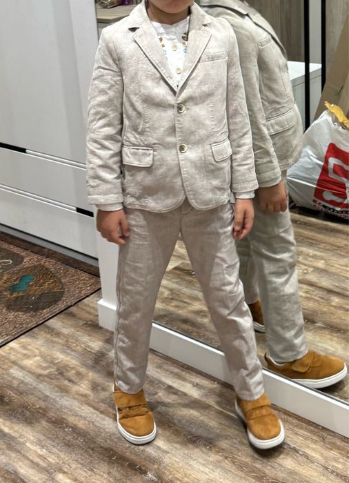 Стильний костюм mango, льон 116, 5-6 років