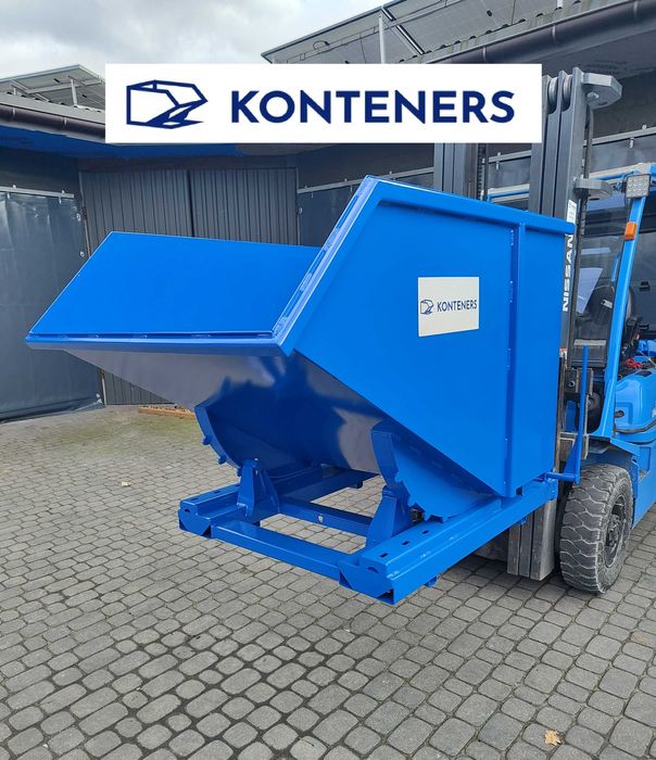 Kontener samowyładowczy Koleba 1m3 piasek/beton/gruz/drewno/ koliba