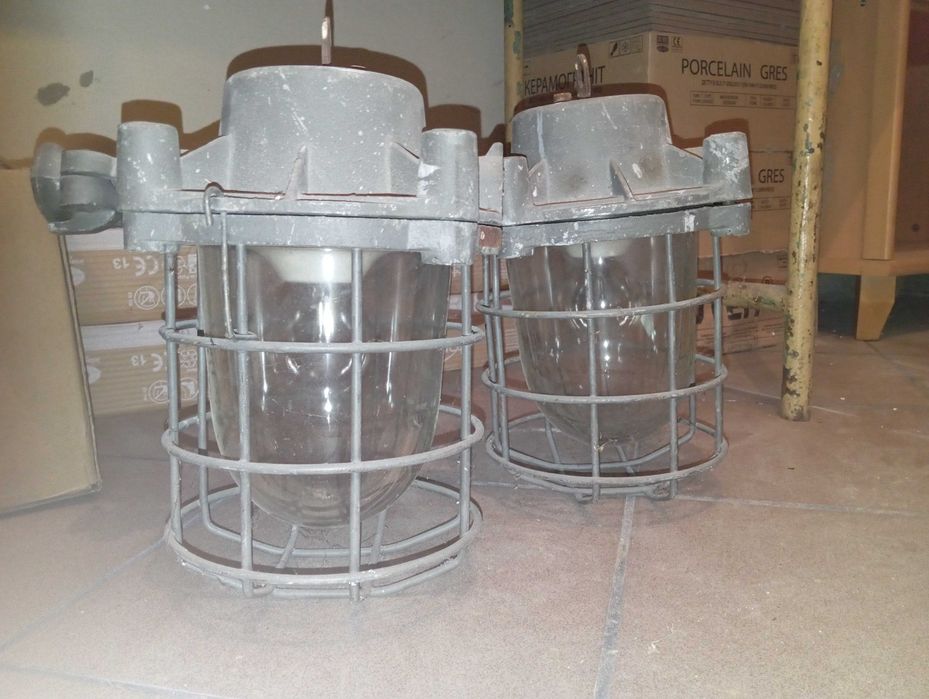 Lampa wisząca górnicza, przemysłowa, loft - 2 sztuki