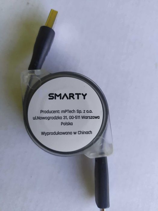 Kabel Micro USB Świecący Rozciągany