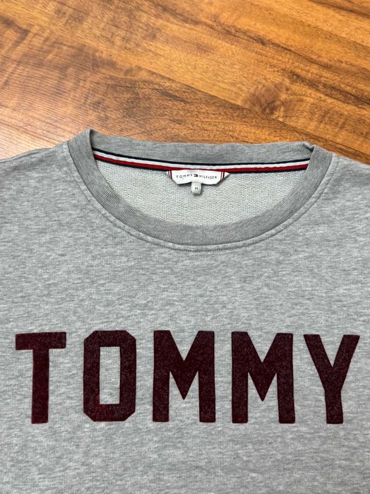 Bluza bawełniana szara blouse Tommy Hilfiger rozmiar M 38
