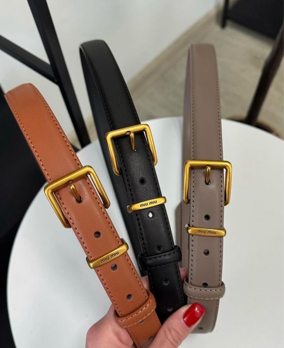 Ремень женский кожаный / ремінь пояс жіночий шкіряний (mm834)