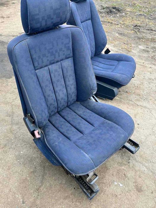 Салон Mercedes W140 седан. Синій тканьовий