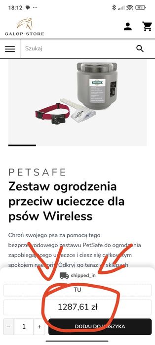 Obroża elektryczna pastuch