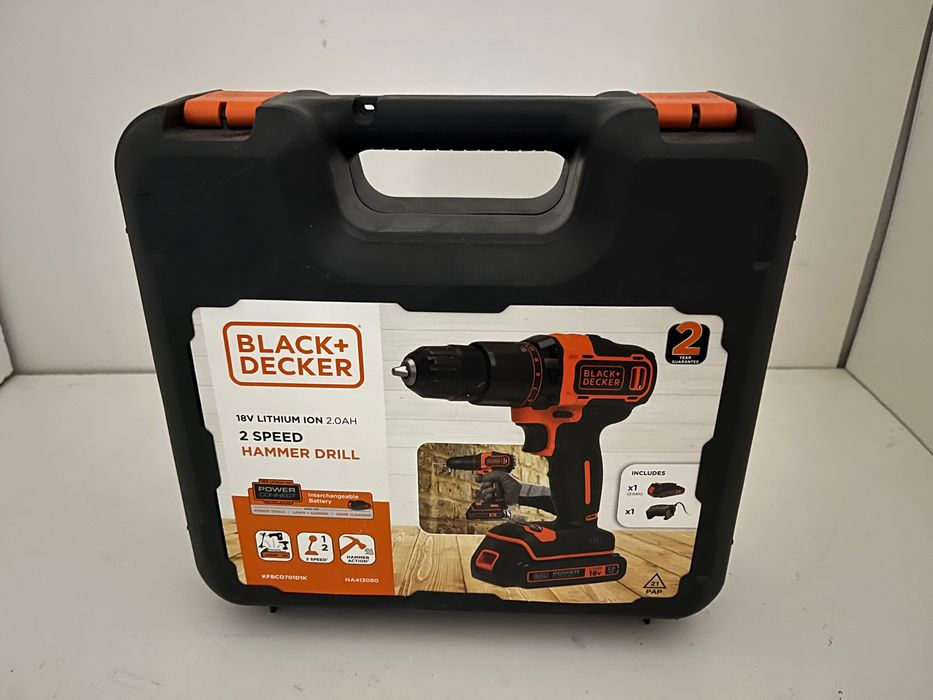 Black+Decker Wiertarko-wkrętarka akumulatorowa 18v