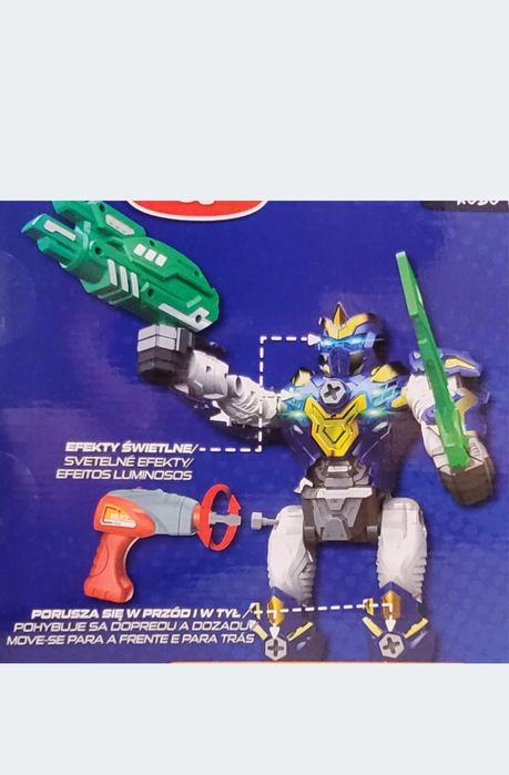 Elefun Robo Creator Internatywny Duży robot składania światło dźwięk