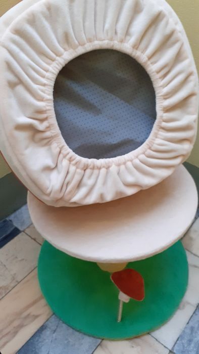 Arranhador gatos 3 em 1 com casota cogumelo Super Mario NOVO