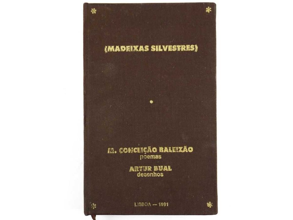 Livro de poemas Assinada e um desenho e dedicatória do Bual