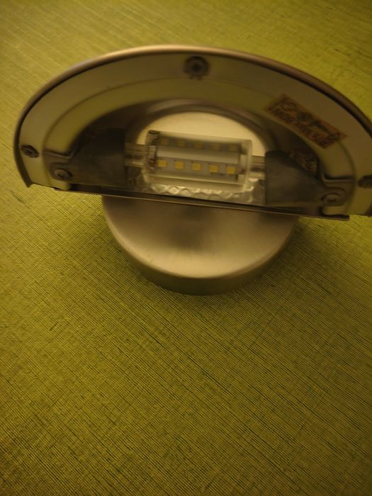 Holofote em inox cor cinza