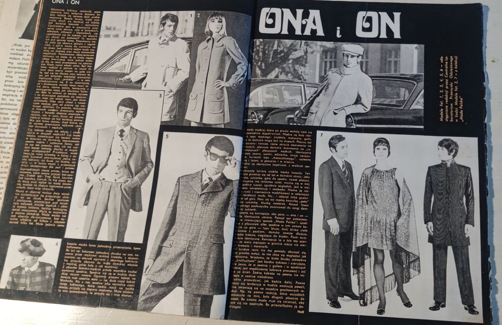 Moda zima 1969/1970 wykroje