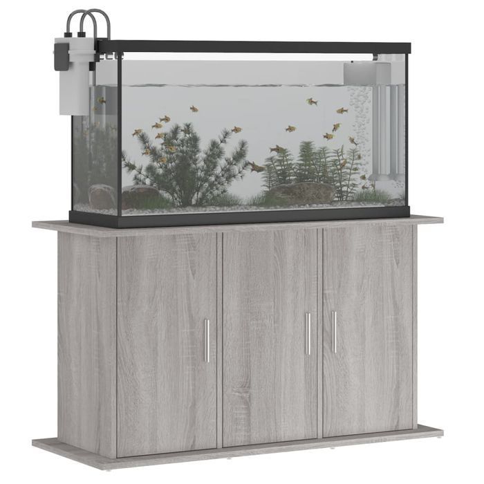 Szafka Pod Akwarium 101x41x58 cm Szary Dąb Sonoma