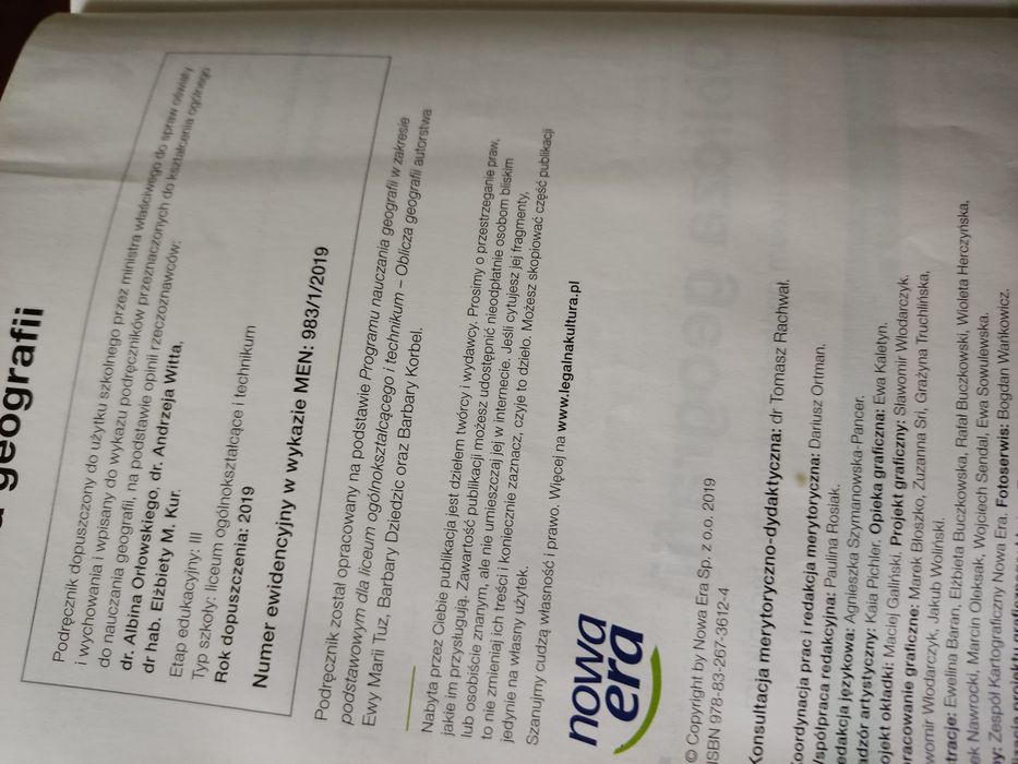 Oblicza geografii podręcznik