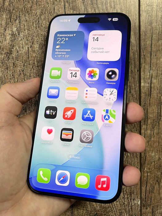 iPhone 16 Pro Max 256GB Black Titanium Neverlock идеальное состояние 100% родной АКБ!