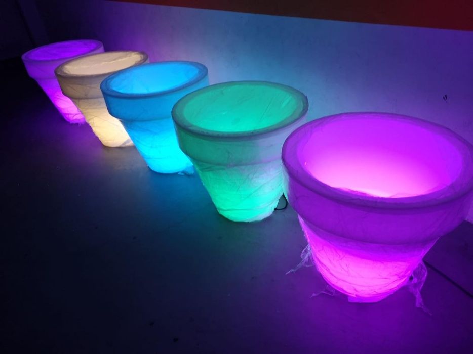 Vasos com luz
