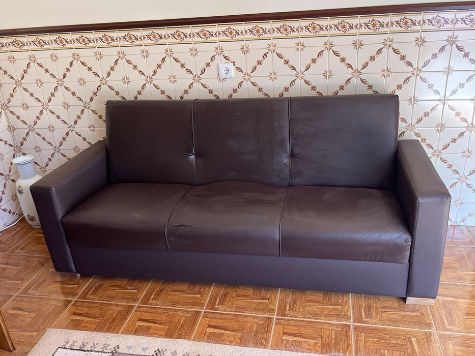 Conjunto sofas 3 lugares e 1 lugar