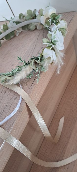 Wianek komunia kwiaciarnia hand made boho