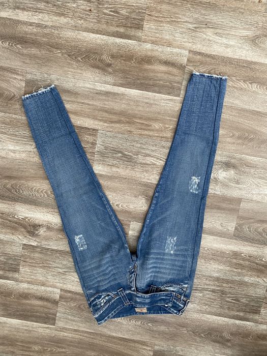 True vintage spodnie jeansy dżinsowe straight wide leg dzwony