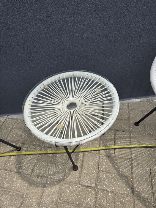 Conjunto jardim mesa + caldeirões