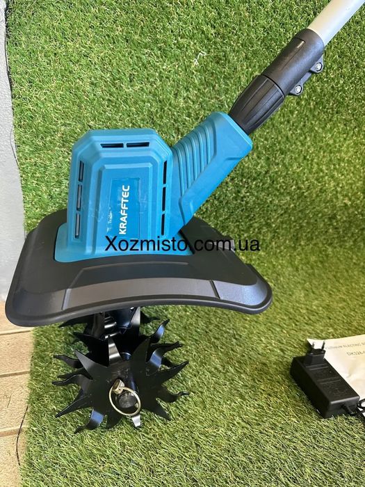 Акумуляторний ручний культиватор KRAFFTEC KR-1039 Germany для розпушування та прополювання городу, Бездротовий