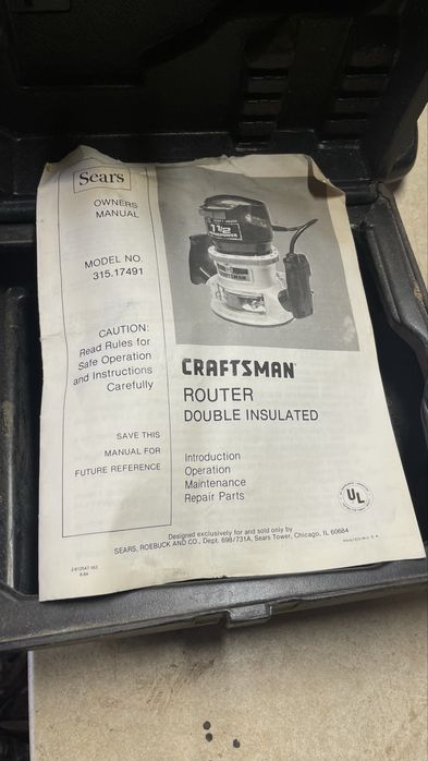 Фрезер по дереву Craftsman