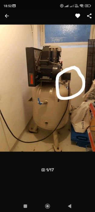 Kompresor 16 bar Schneider 185 l (cena nowego ponad 16 tys)