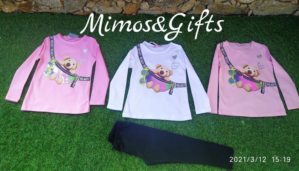 Conjunto de menina ursinho