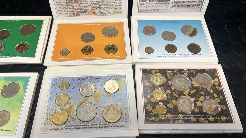 14 Series Moedas 1986->1999 escudos BNC e Proof