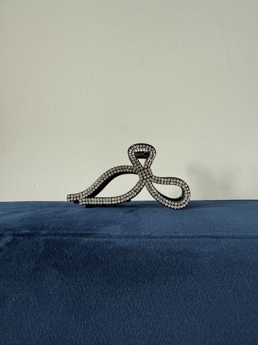 klamra do włosów kokarda z kamykami