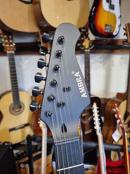 Satin Black Series Ambra Telecaster  gitara elektryczna 2xhumbucker