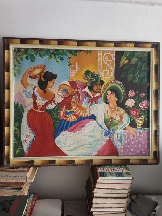 Картина  Октябрьской праздник в Риме.